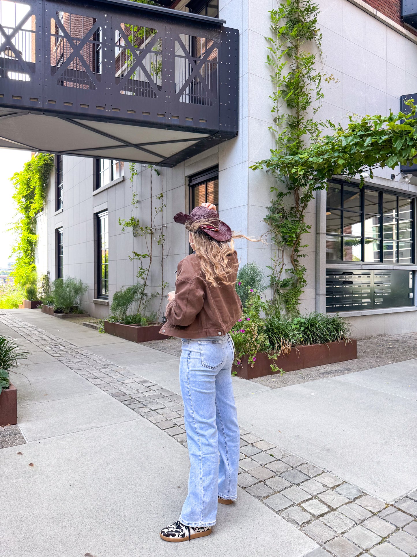 Lily cropped denim jacket