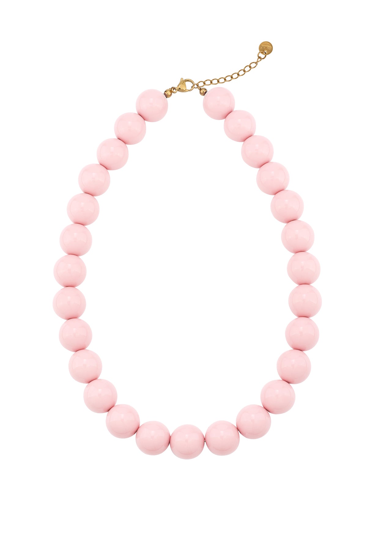 Color beads ketting roze
