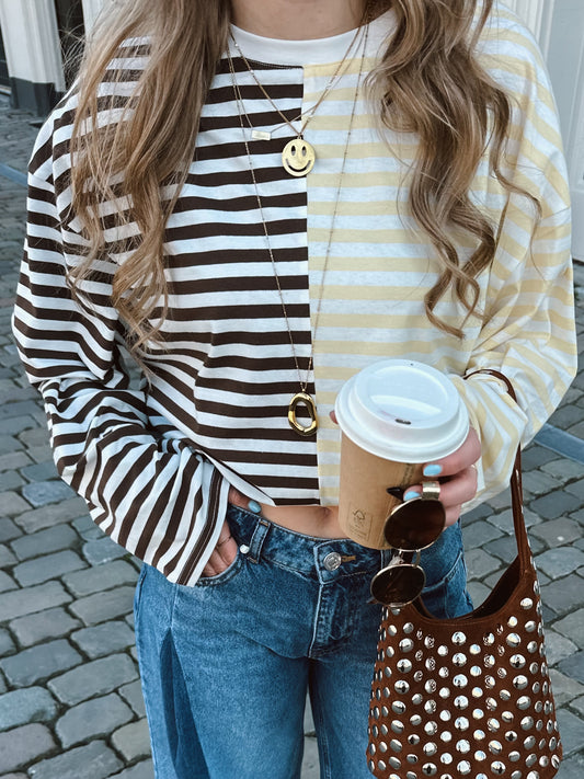 Statement smiley ketting