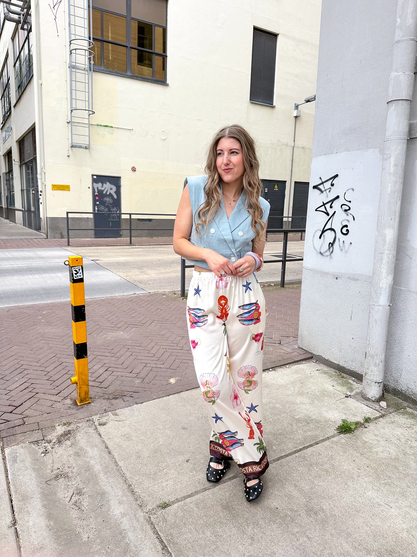 Elize gilet blauw