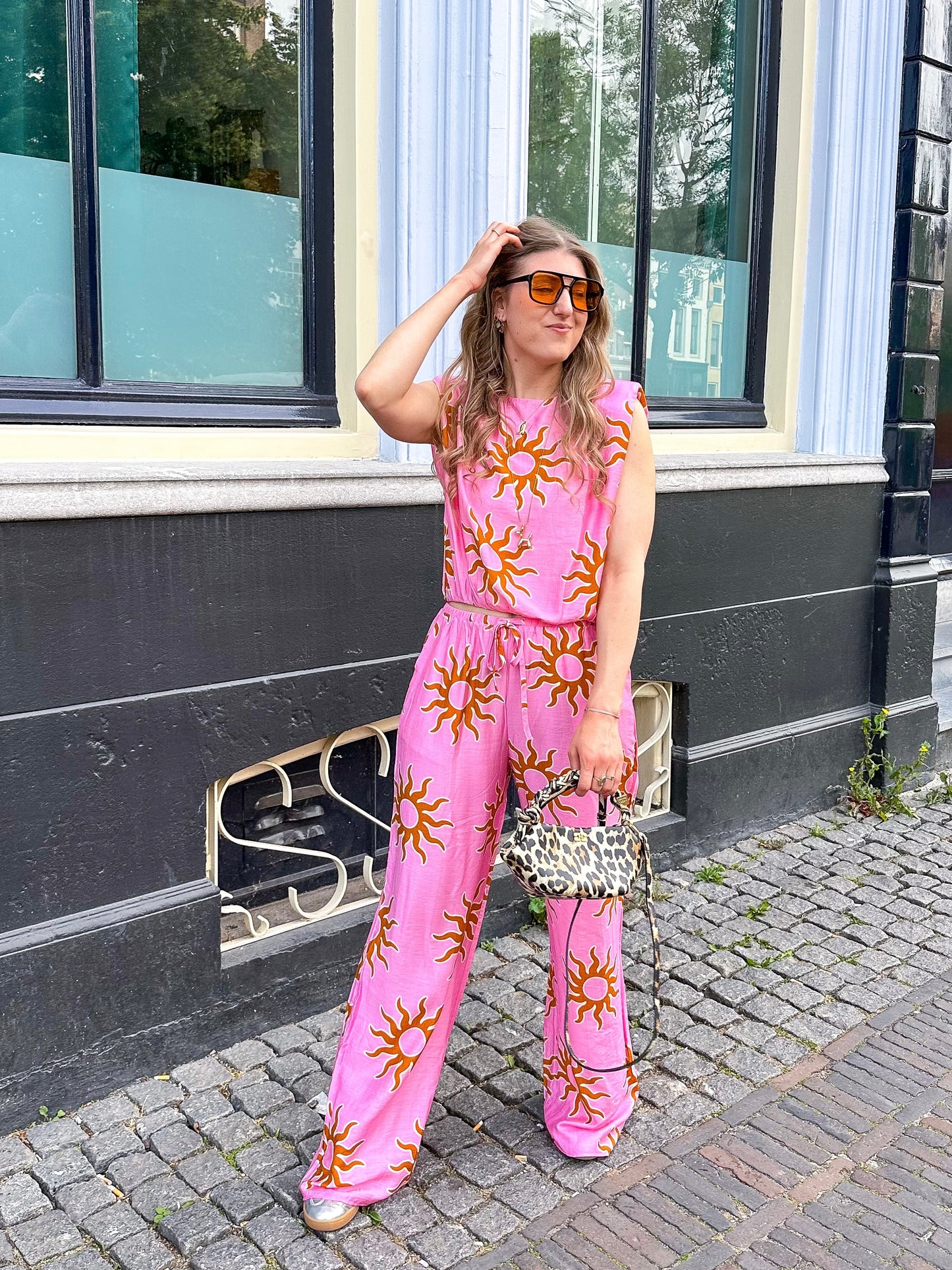 Wavy sun broek roze