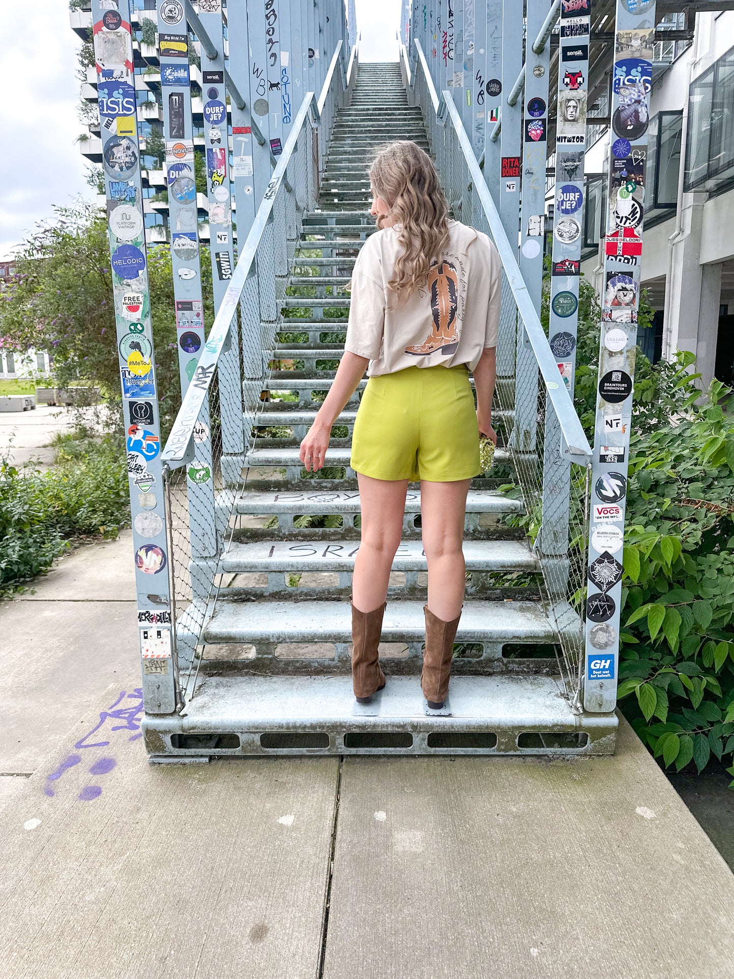 Veronique skort groen