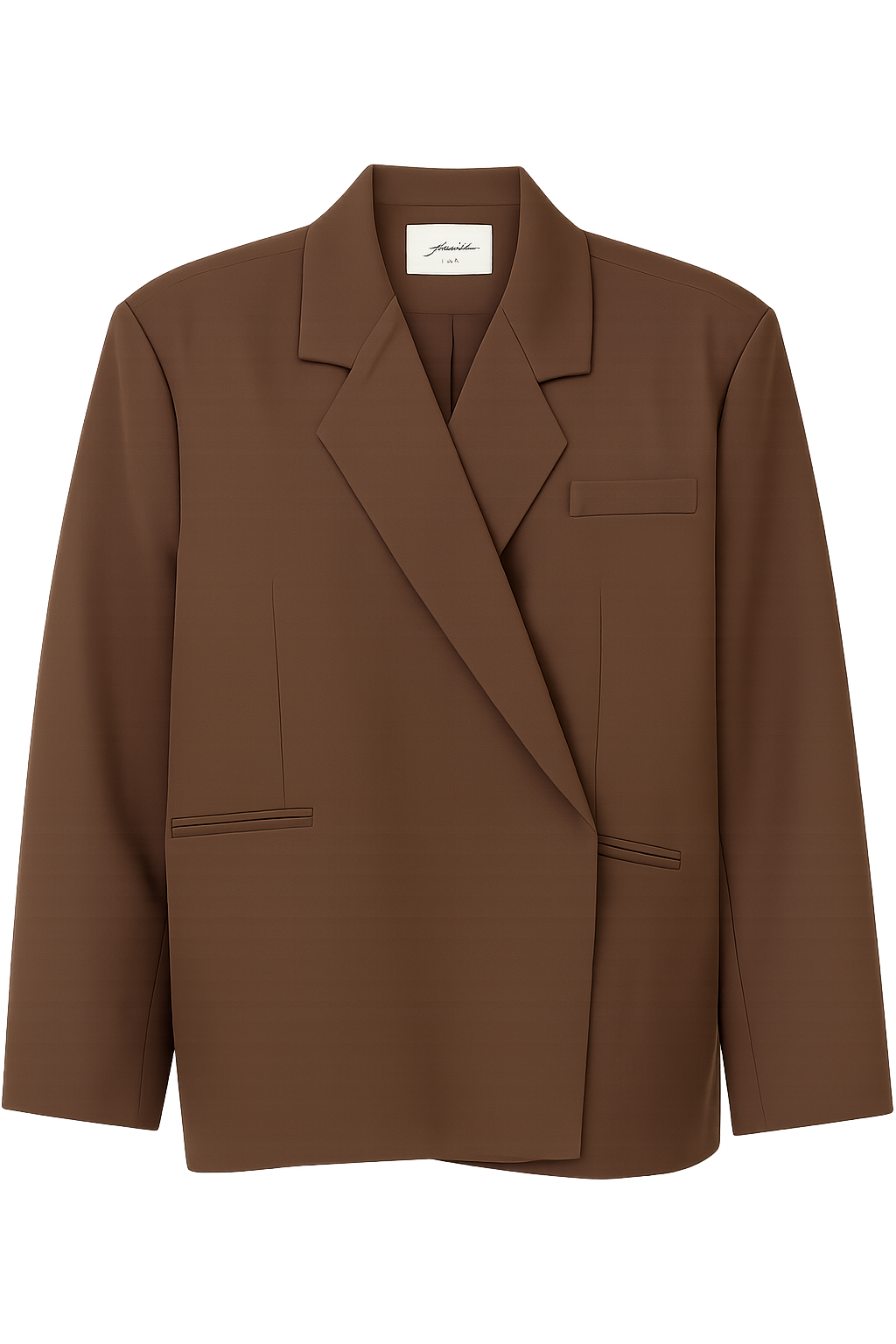 Boxy oversized blazer bruin