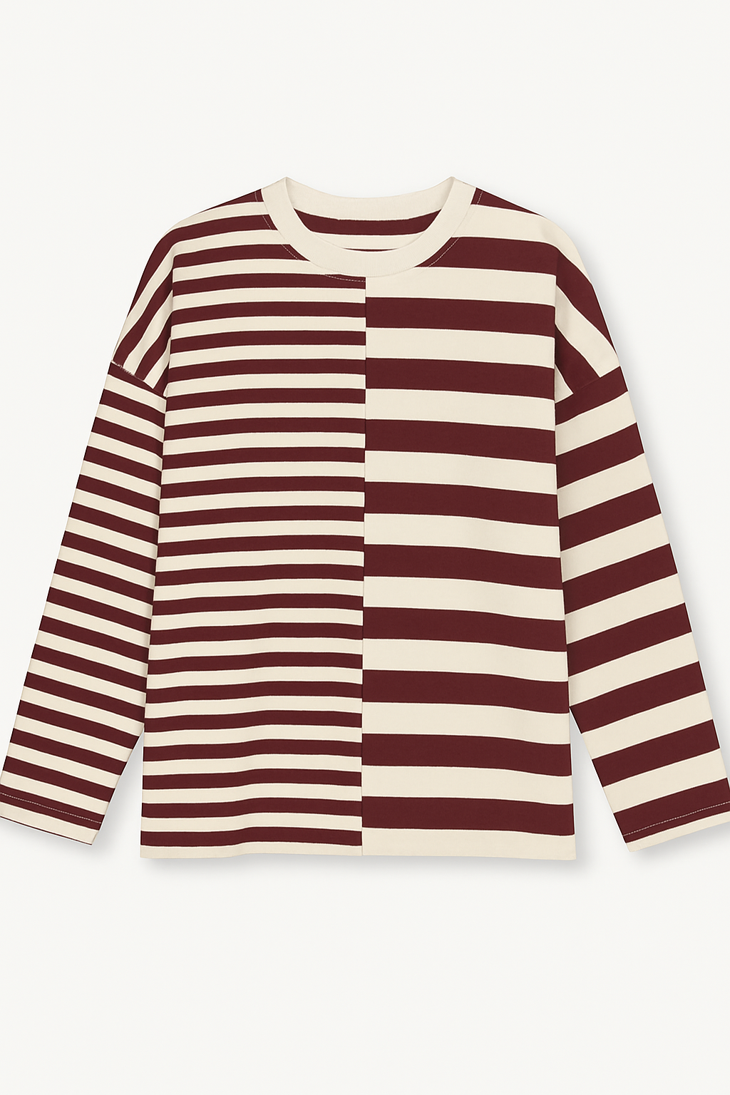 Amy striped longsleeve burgundy