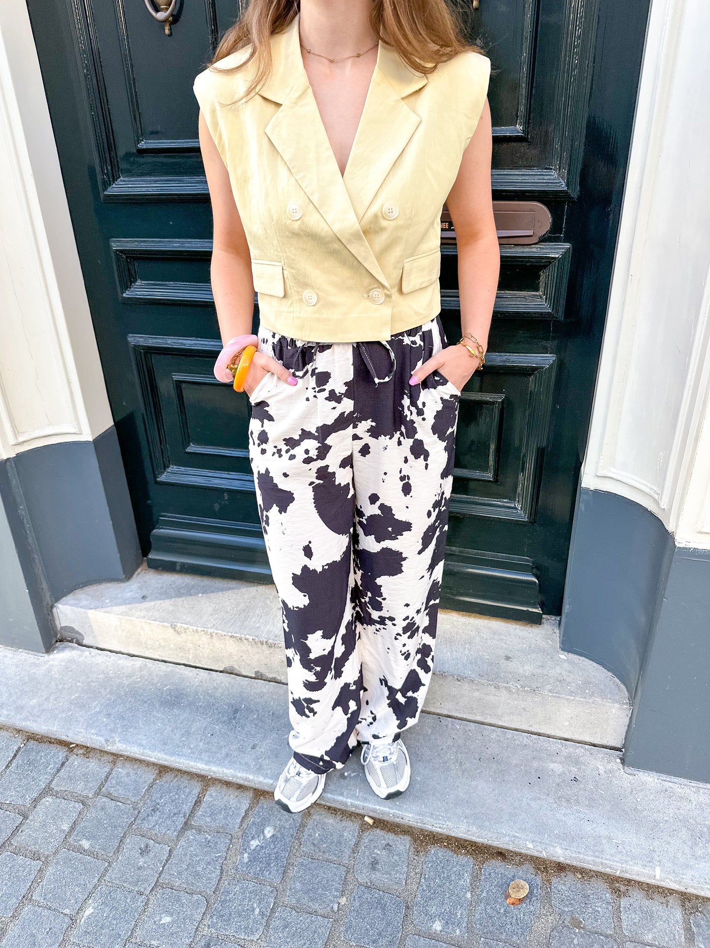 Elize gilet geel