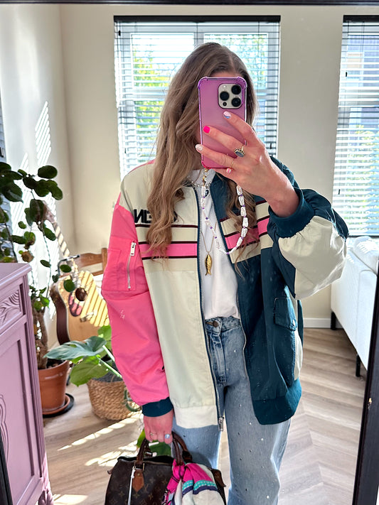 Emma varsity bomber jacket