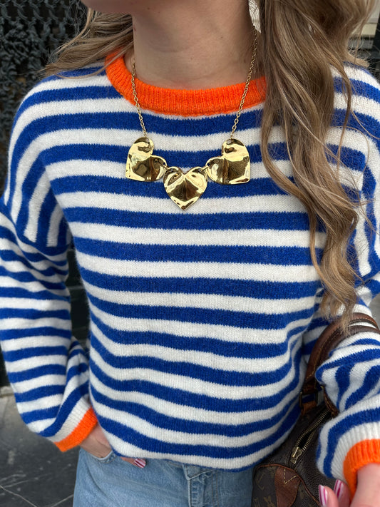 Triple hearts ketting