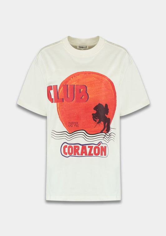 Harper & Yve Clubcorazon t-shirt wit