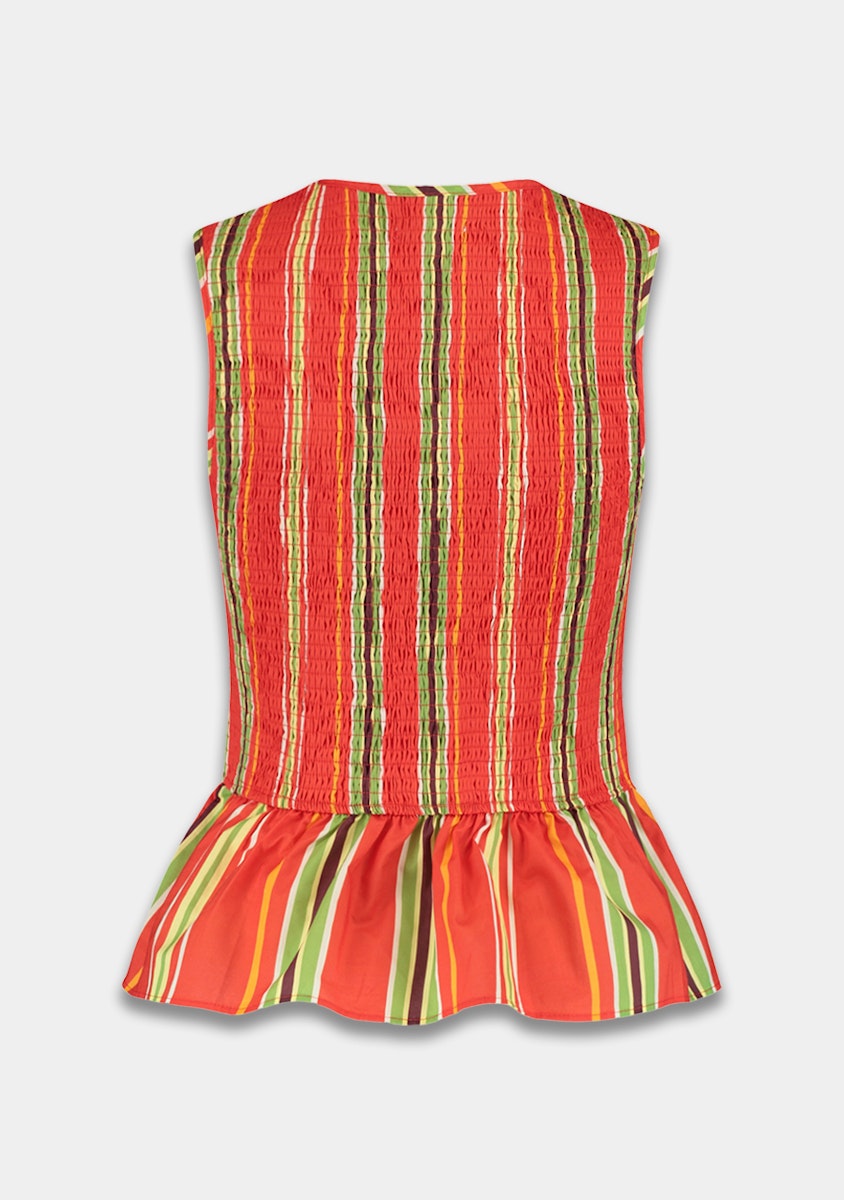 Harper & Yve Cindy Gilet stripes rood