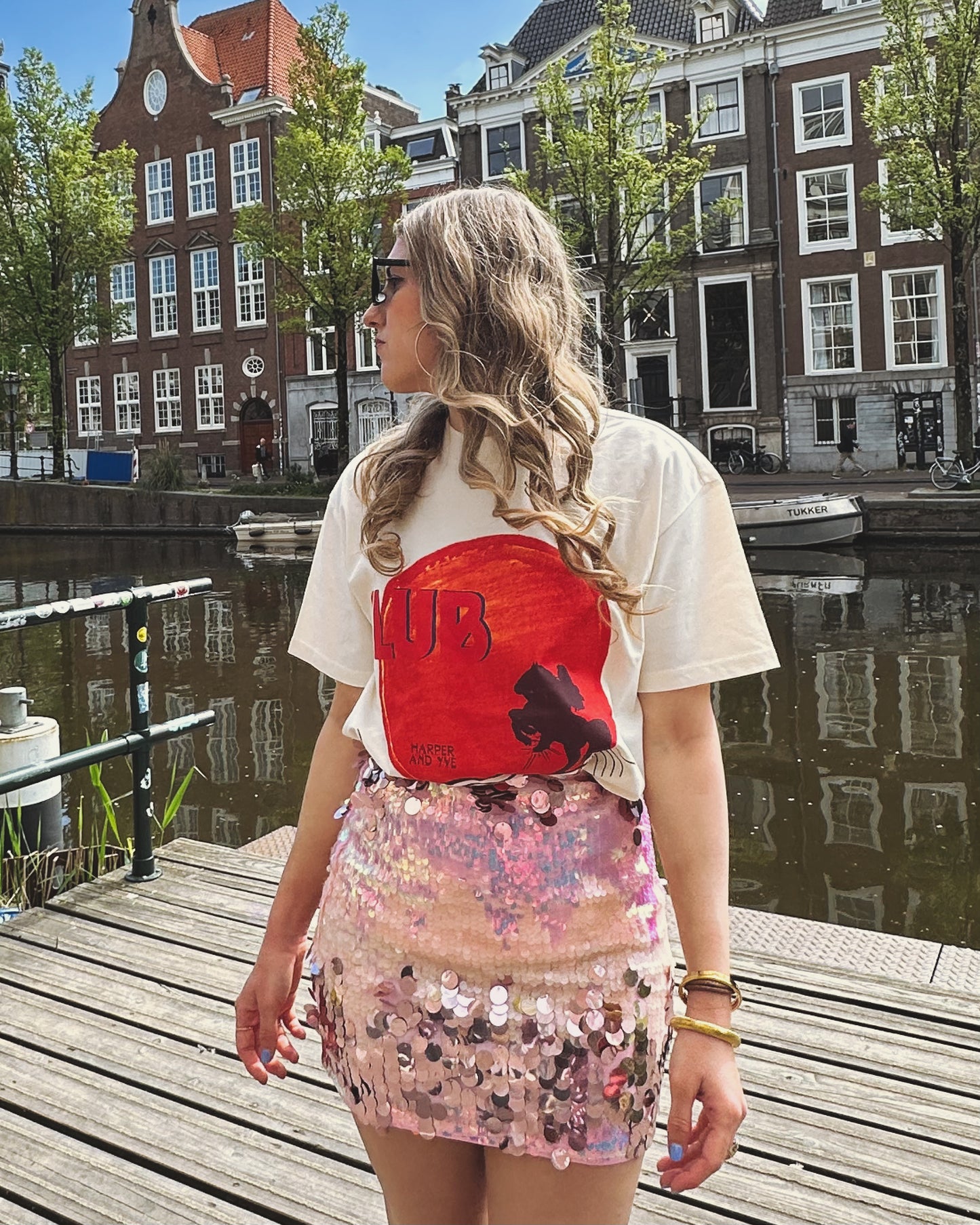 Harper & Yve Clubcorazon t-shirt wit