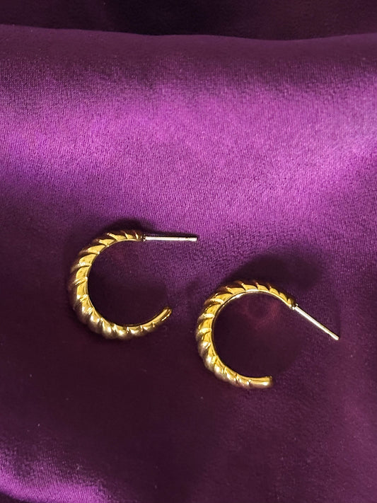 Bold oorringen gedraaid