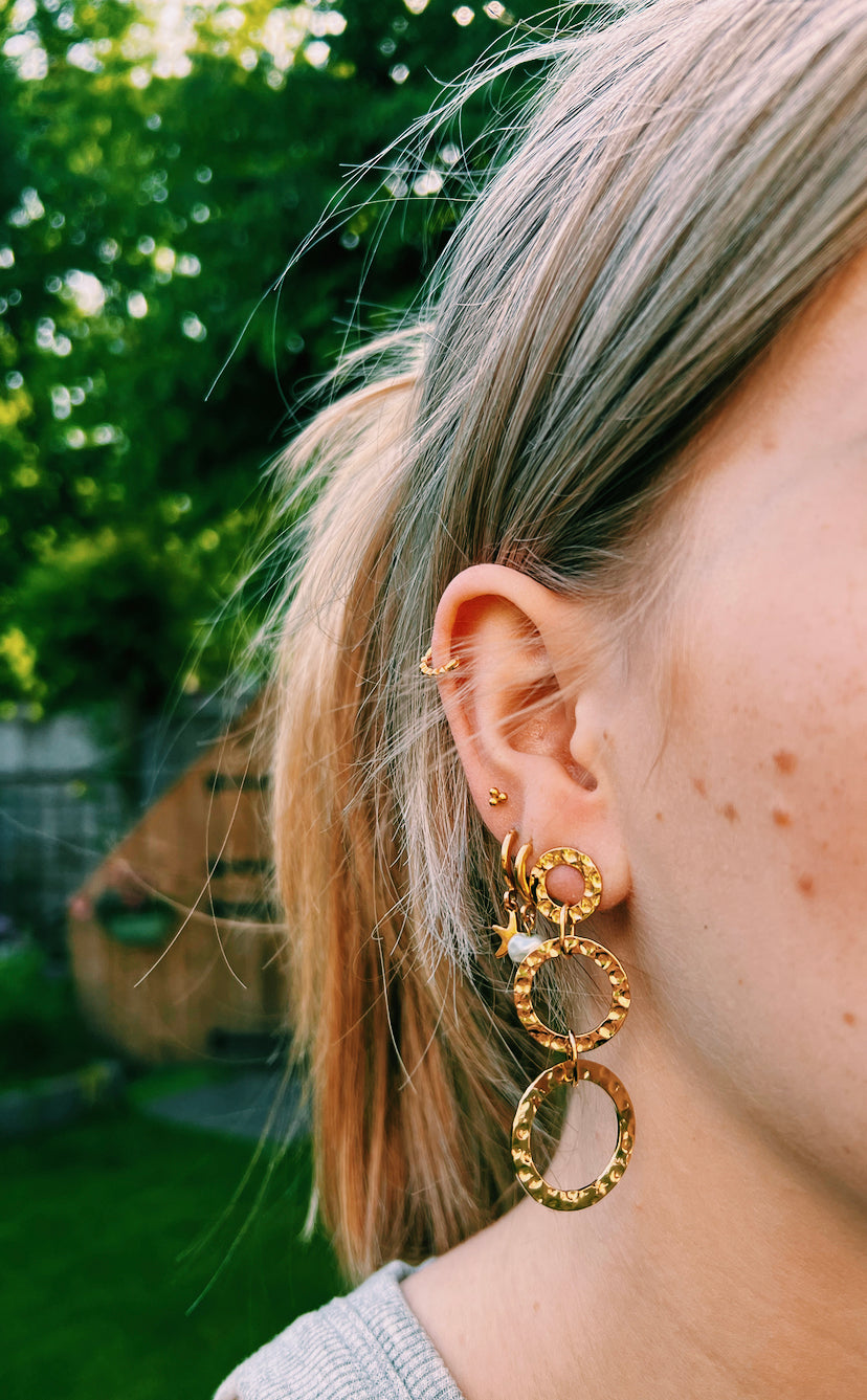 Statement oorbellen organisch