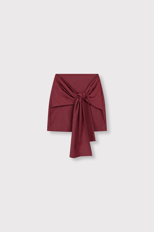 Refined Departement BILLY checkered print skirt rood