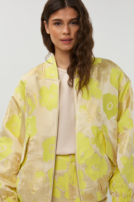 Studio Amaya Fenna bomber jacket geel