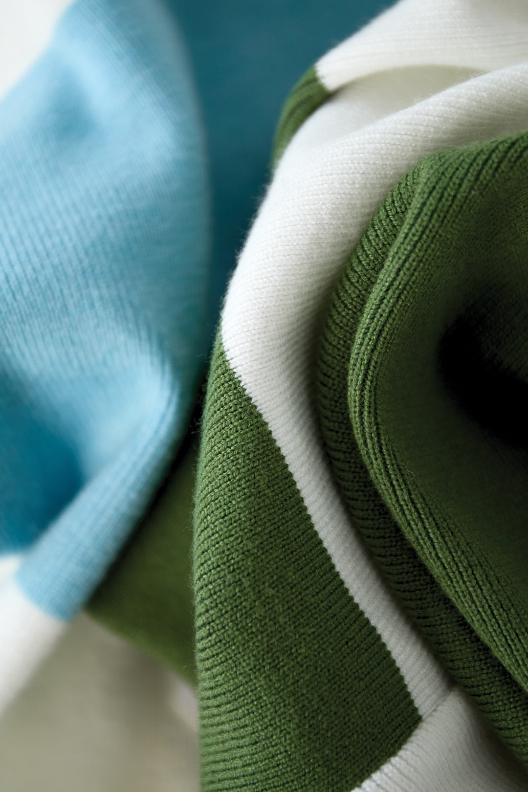 Lotte polo sweater streep groen