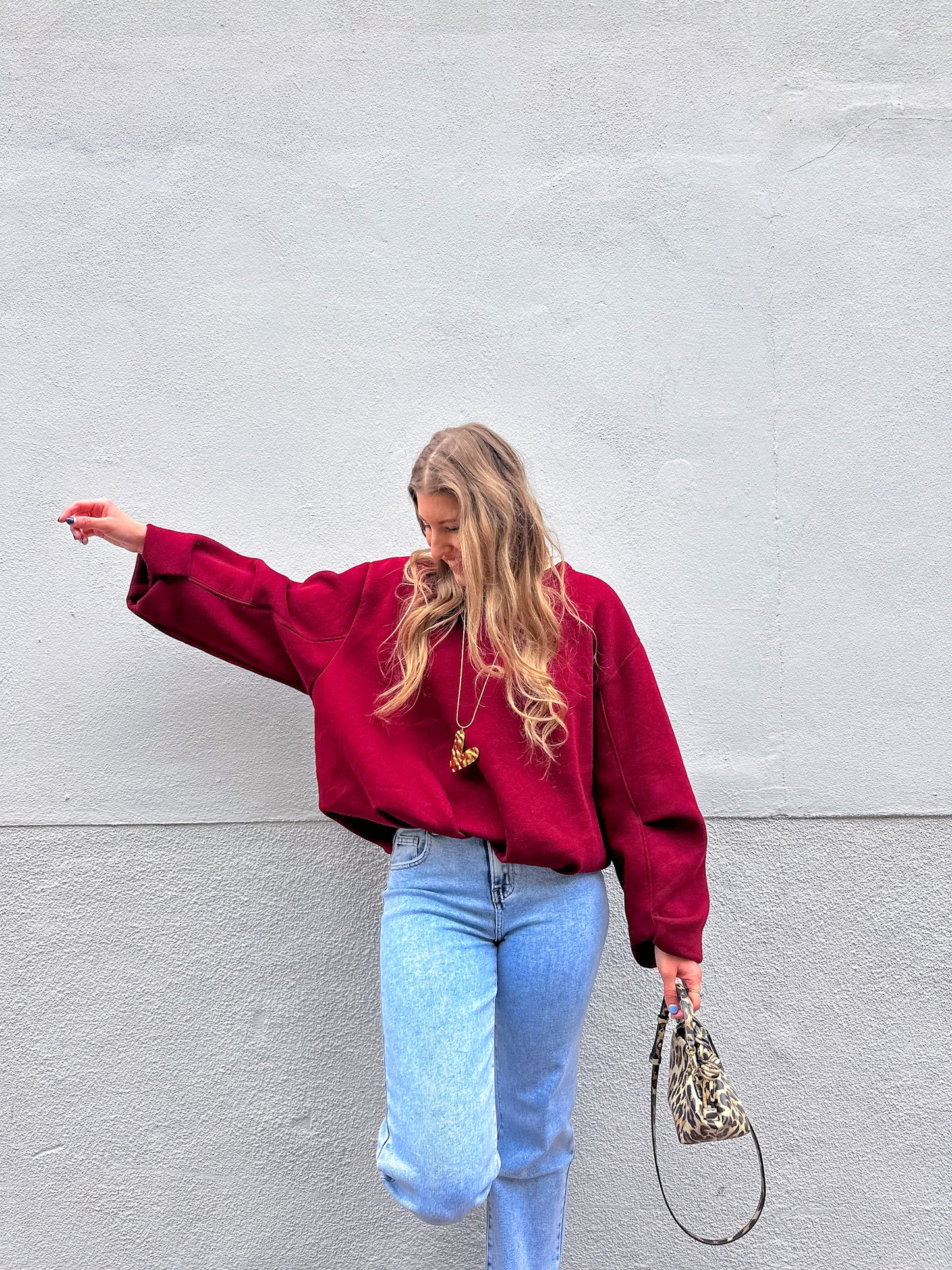 Daphne sweater burgundy