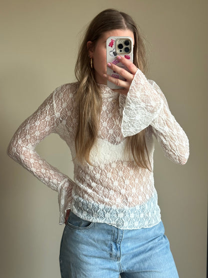 Lace top white