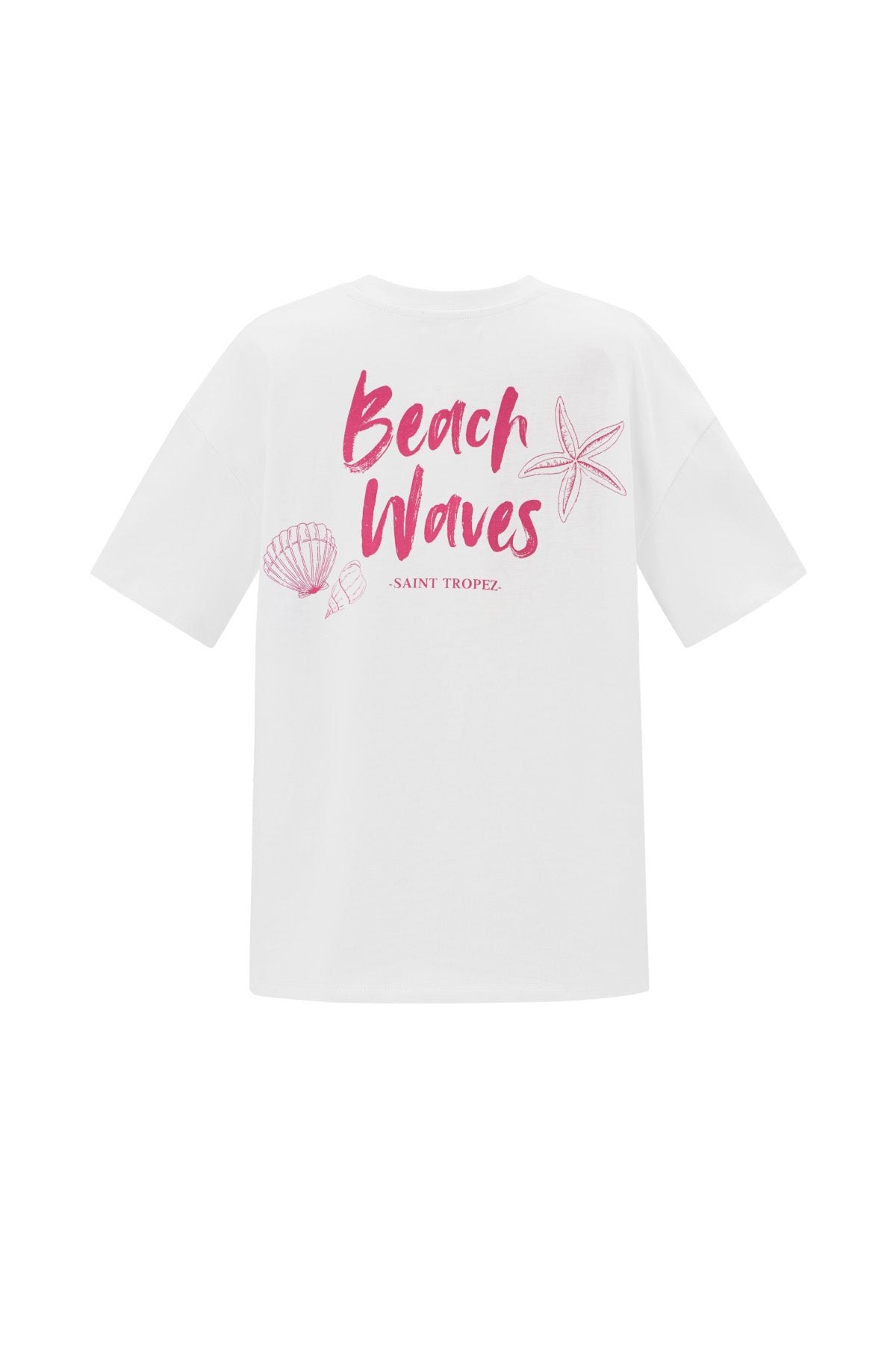 Beach waves t-shirt roze