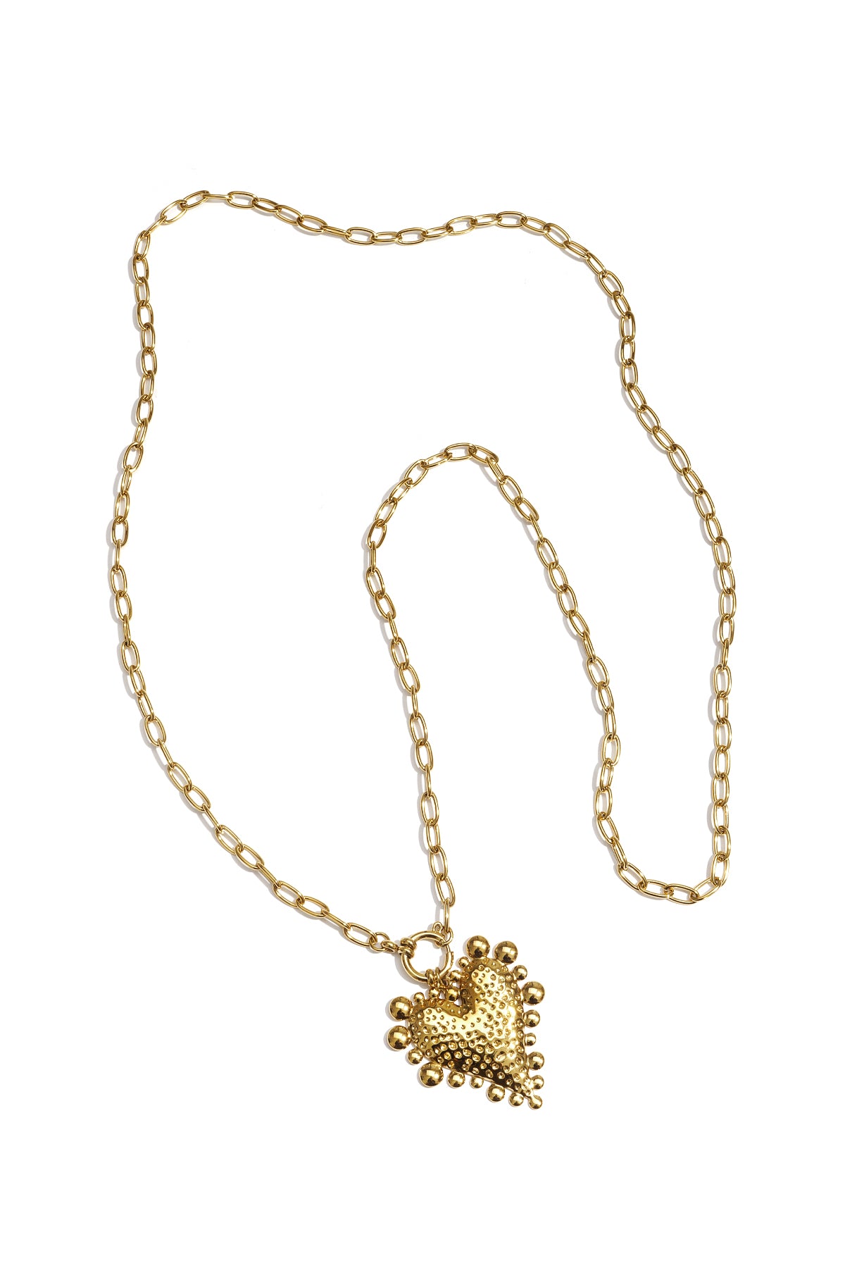 Don't break my heart necklace lang goud