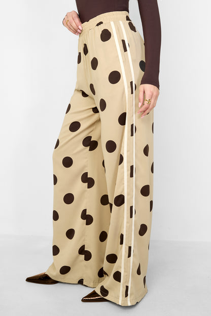 Lyla polkadot pantalon zwart