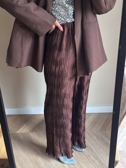 Liz wide leg pants brown