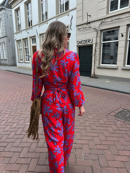 Harper & Yve Flora wikkel top rood
