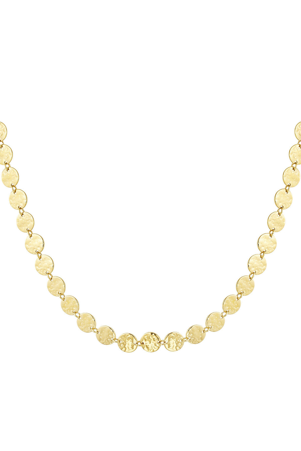 Billionaire korte chain ketting met muntjes gold