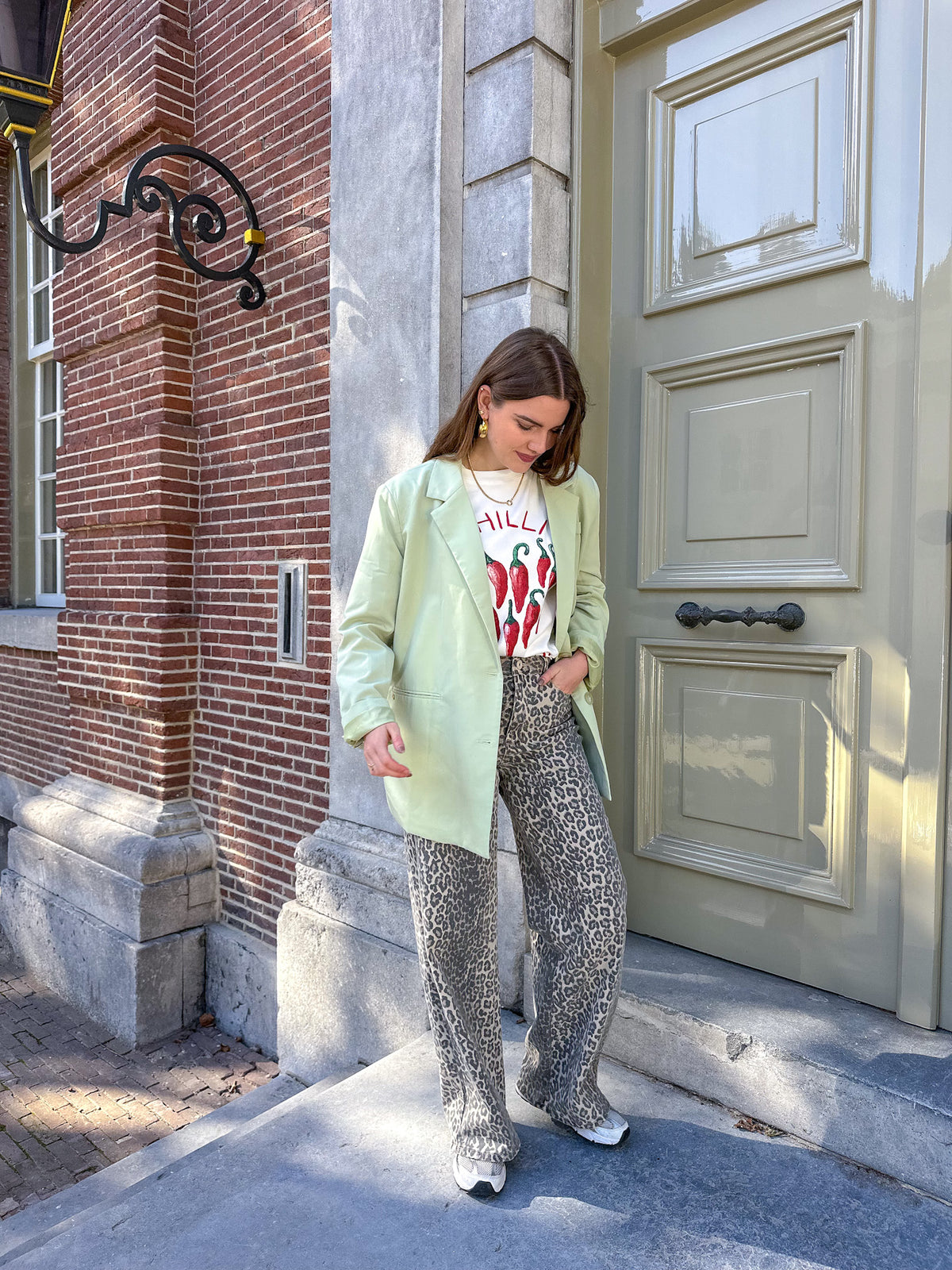 Lola oversized blazer mint groen