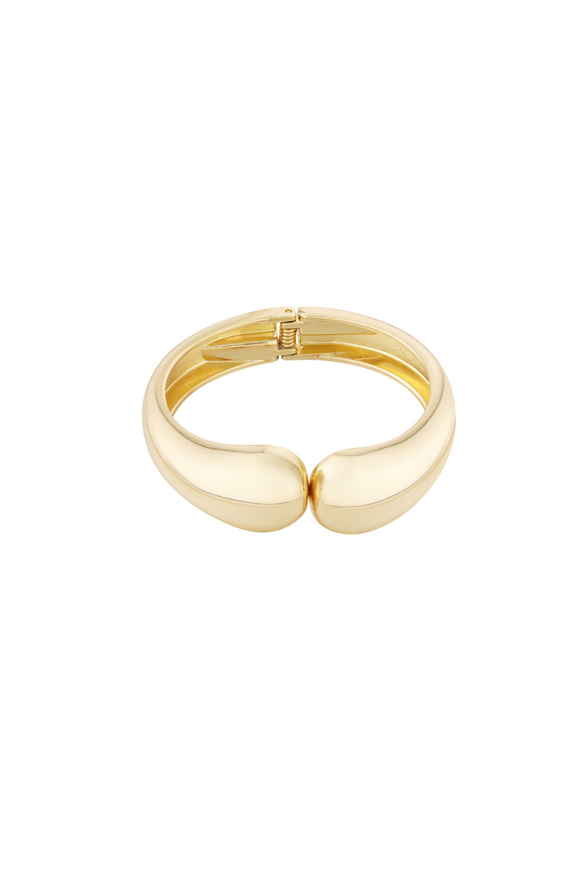 New Beginnings curve bangle armband gold
