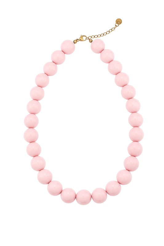 Color beads ketting roze