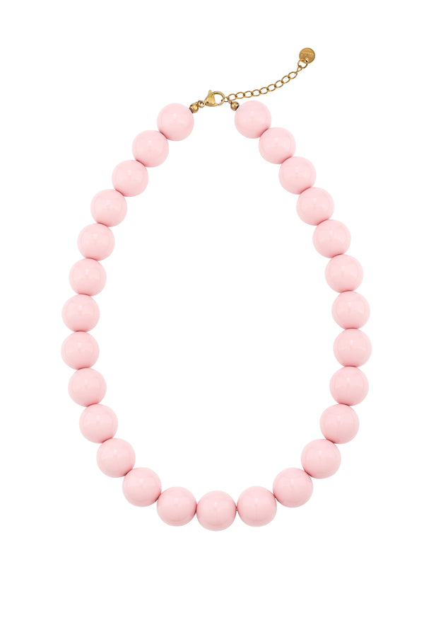 Color beads ketting roze