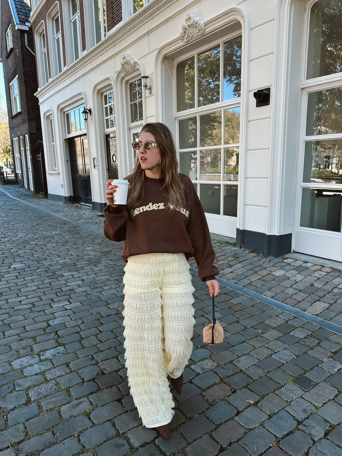 Rendez vous sweater bruin