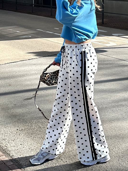 Lyla polkadot pants wit