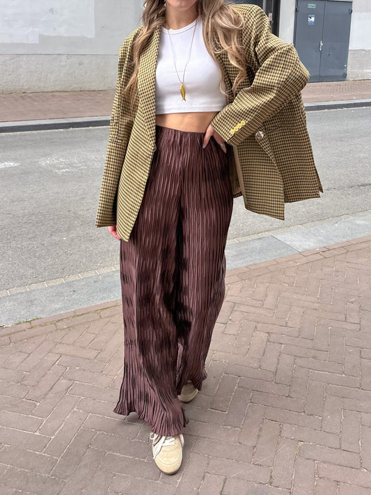 Liz wide leg pants brown