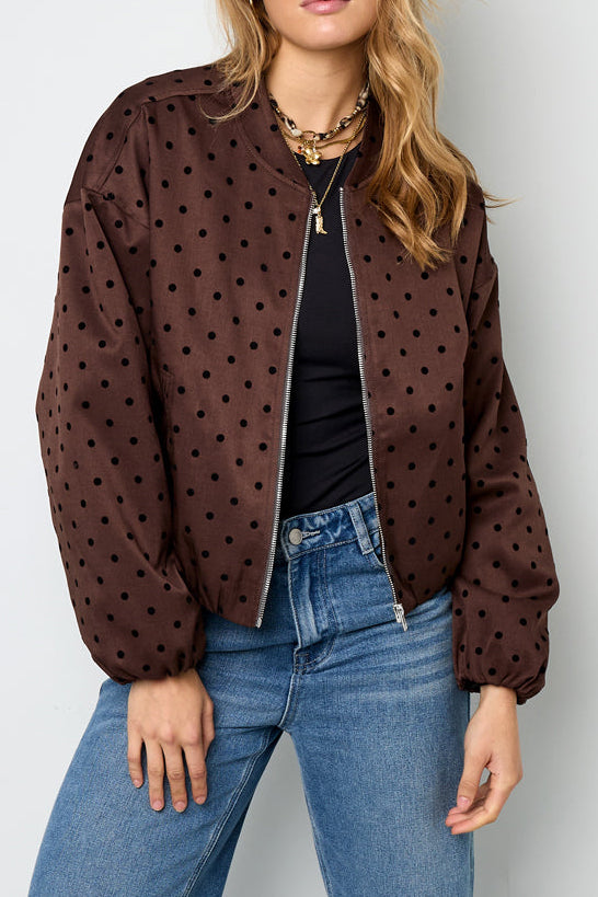 Suus polka dots bomber jasje