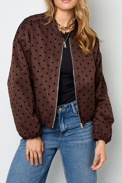 Suus polka dots bomber jasje