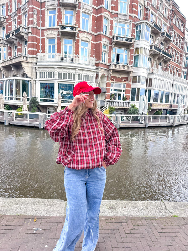 Studio Amaya Check bomer jasje