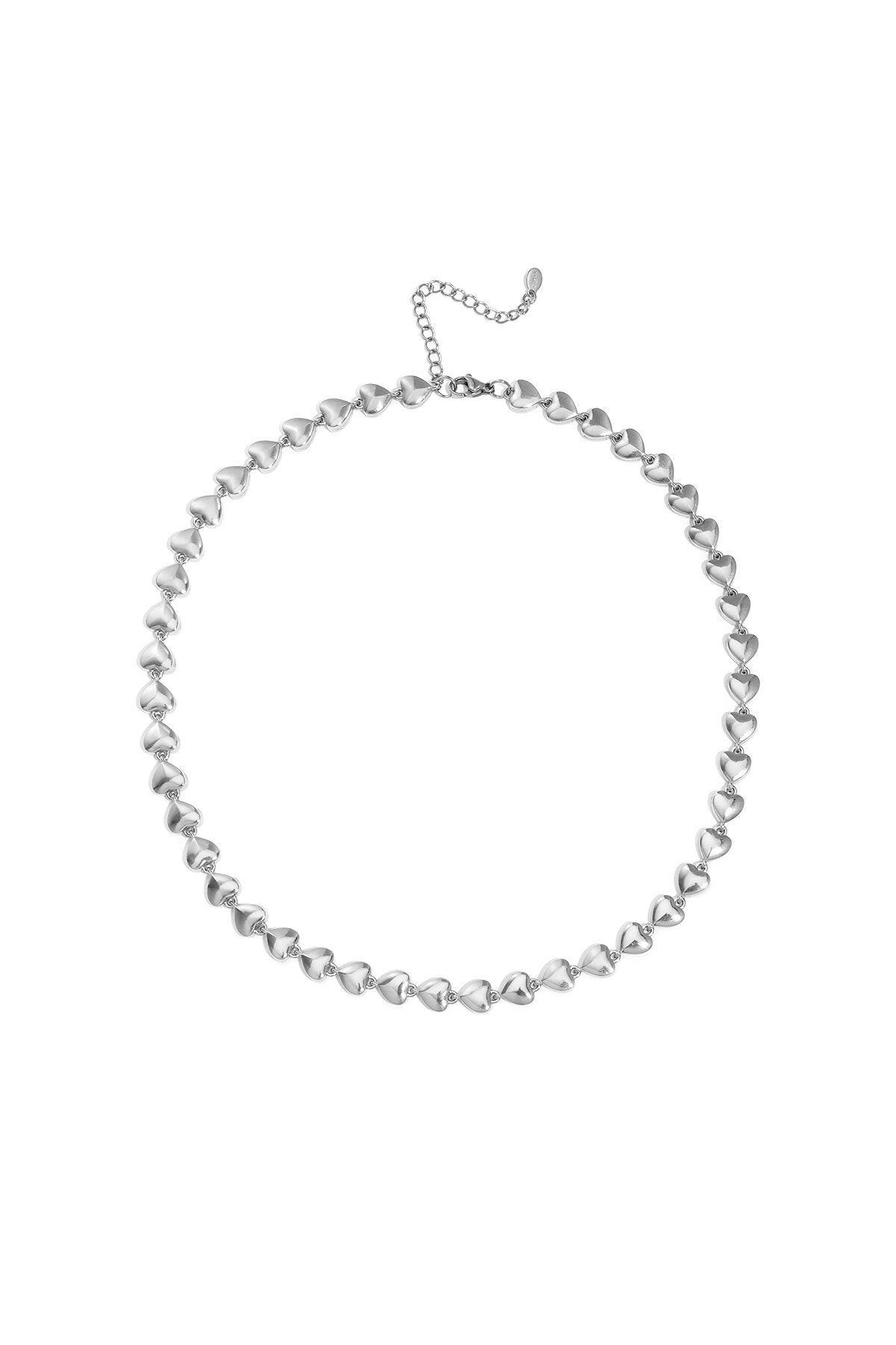 Always yours ketting kort met hartjes