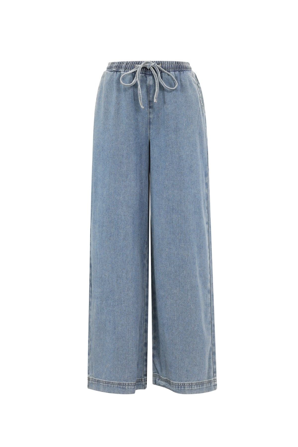 Leuntje jeans met strik blauw