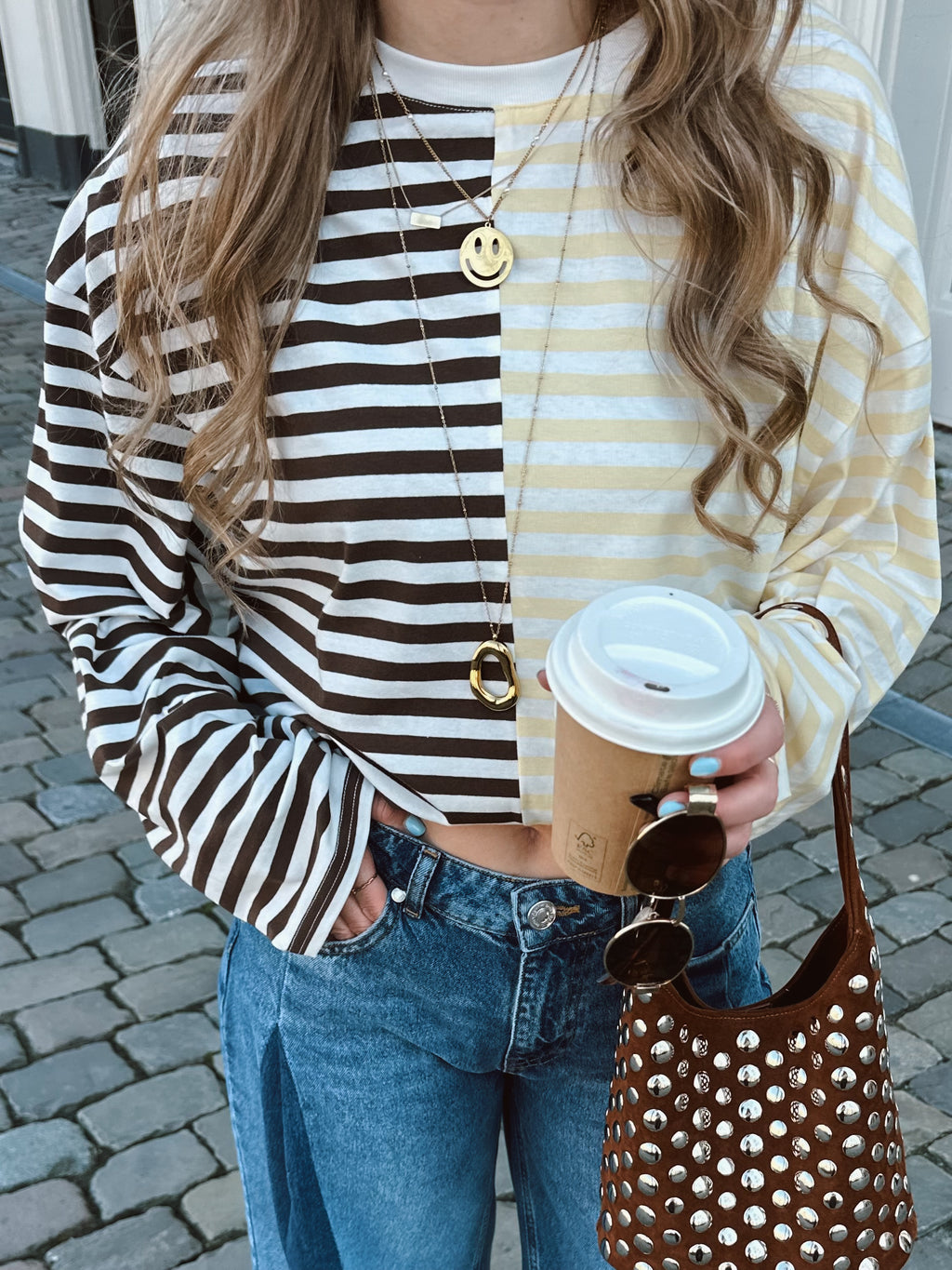 Statement smiley ketting