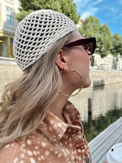 Twisted hoops oorringen XL