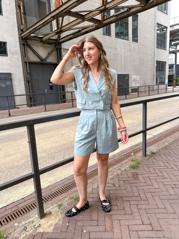 Elize gilet blauw
