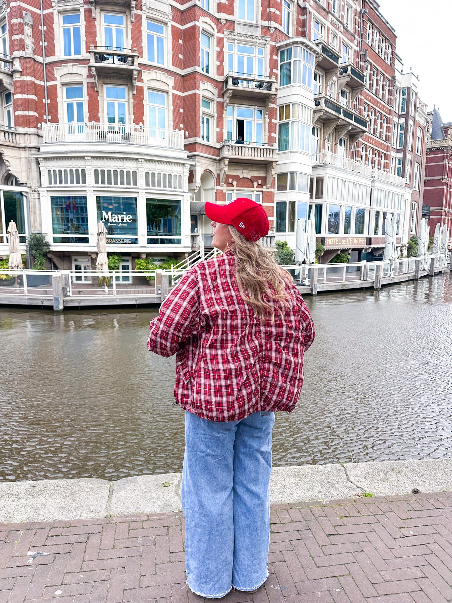 Studio Amaya Check bomer jasje