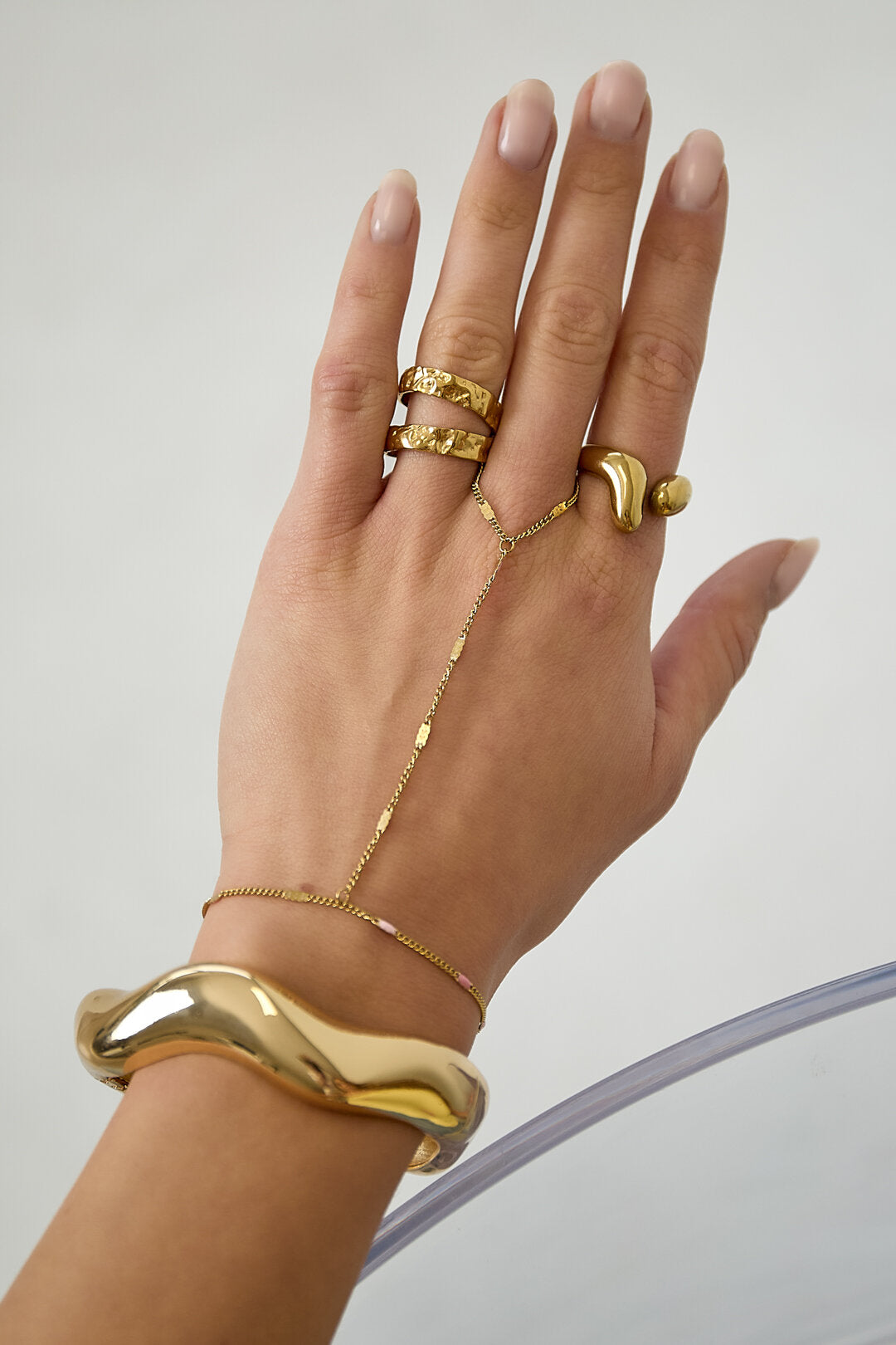 Love me handchain armband gold