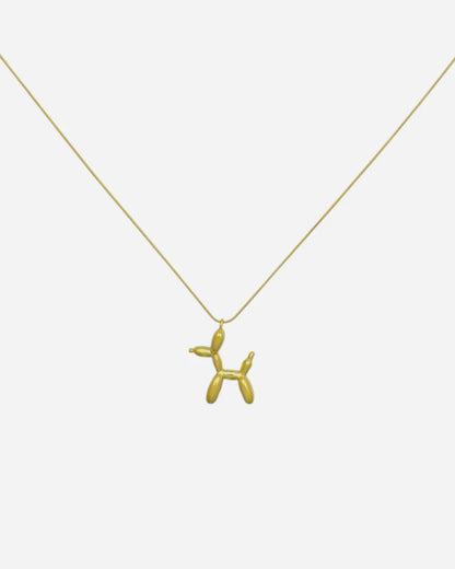 Balloon dog ketting goud