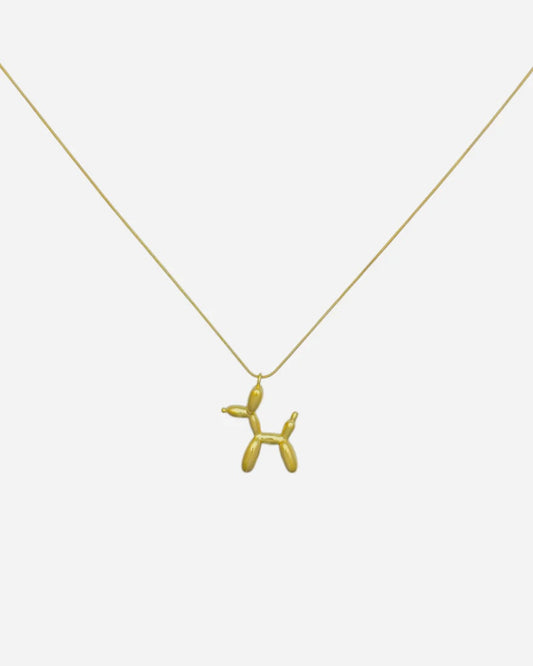 Balloon dog ketting goud