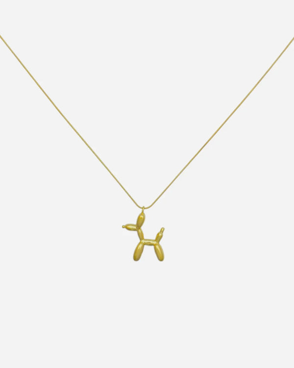 Balloon dog ketting goud