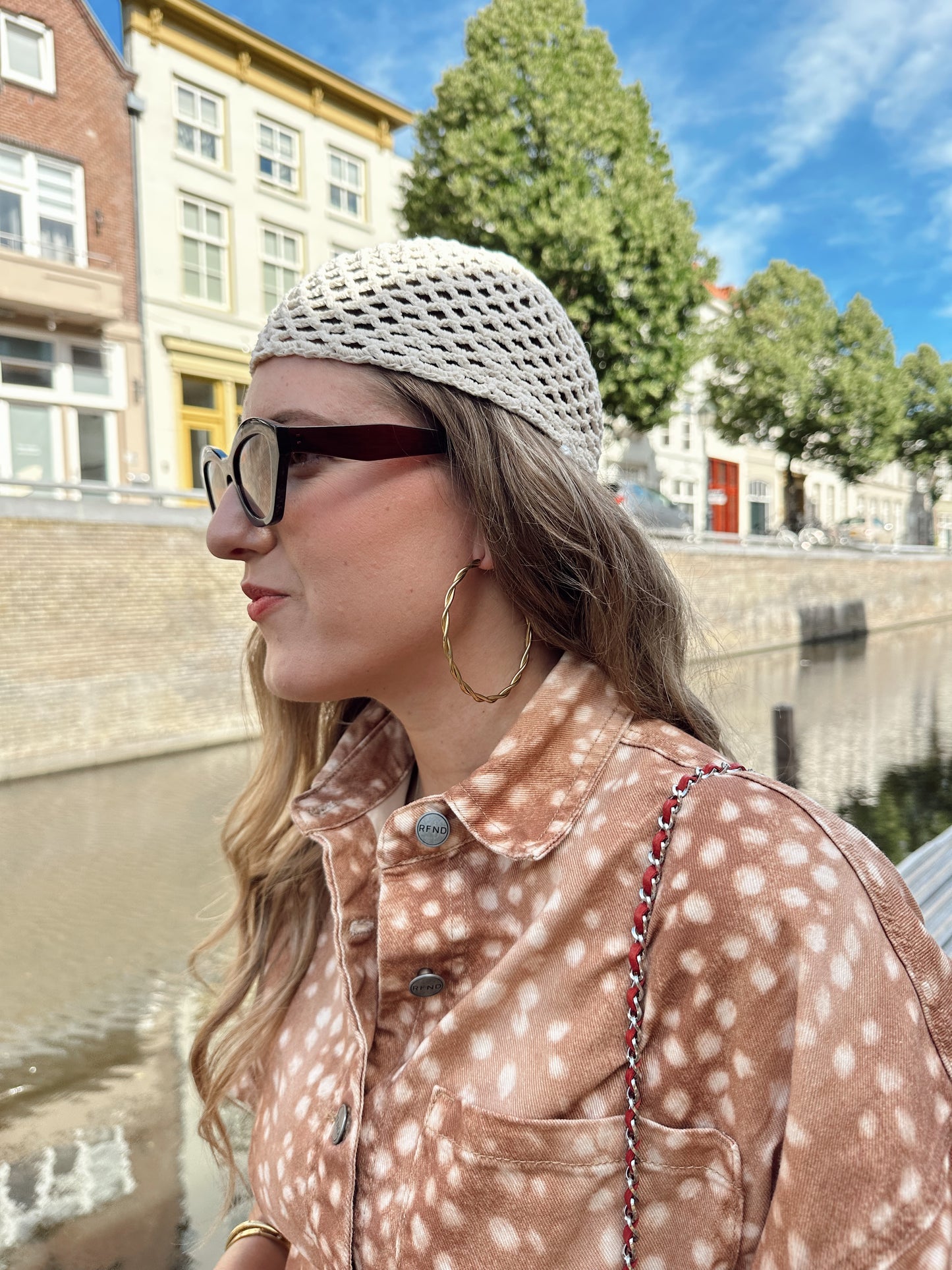 Twisted hoops oorringen XL