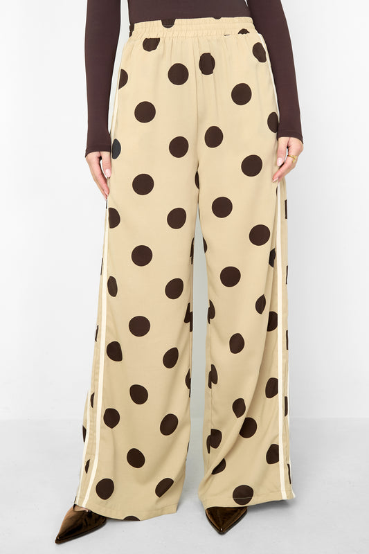 Lyla polkadot pantalon zwart