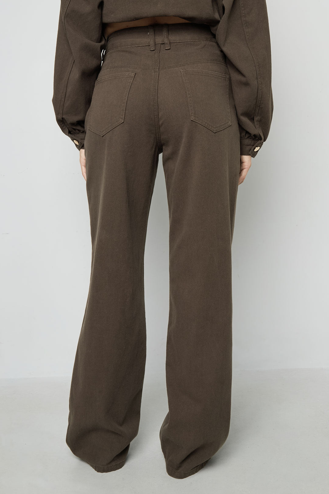 Fleur straight leg jeans bruin